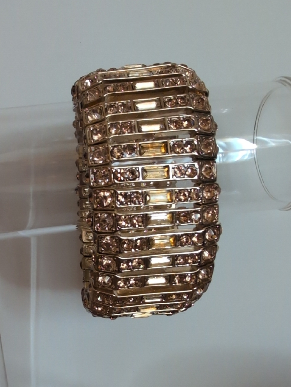 Sparkling Gold Crystal Stretch Bracelet
